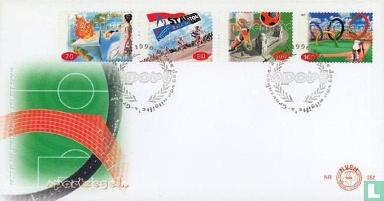 FDC E352 Sport 1996 NL onbeschreven, Ophalen of Verzenden