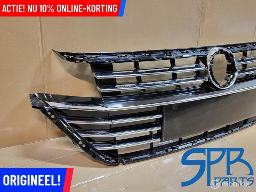 Vw ARTEON 3G8 2017-2020 GRILLE ORIGINEEL CHROOM ZWART GRILL, Gebruikt, VOLKSWAGEN, Volkswagen, Ophalen of Verzenden