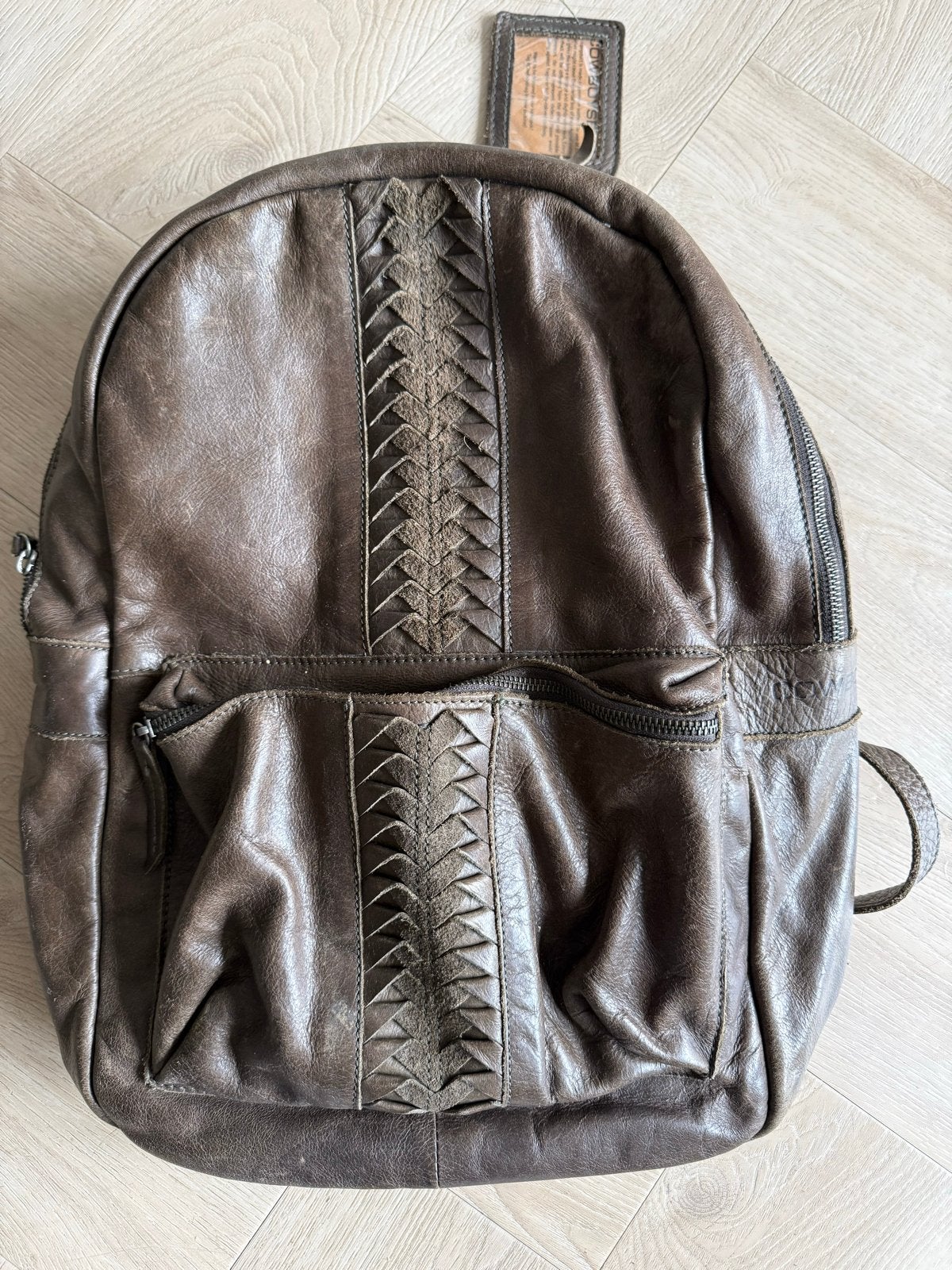 Cowboysbag Leren Rugzak - Bruin, Ophalen, Gebruikt, 25 tot 40 cm, Overige merken