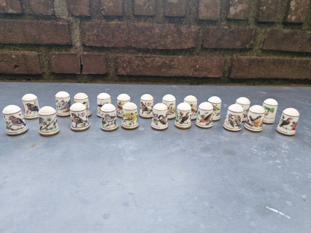verzameling top vingerhoedjes vogels planten, Verzenden, Zo goed als nieuw, Porselein, Nederland