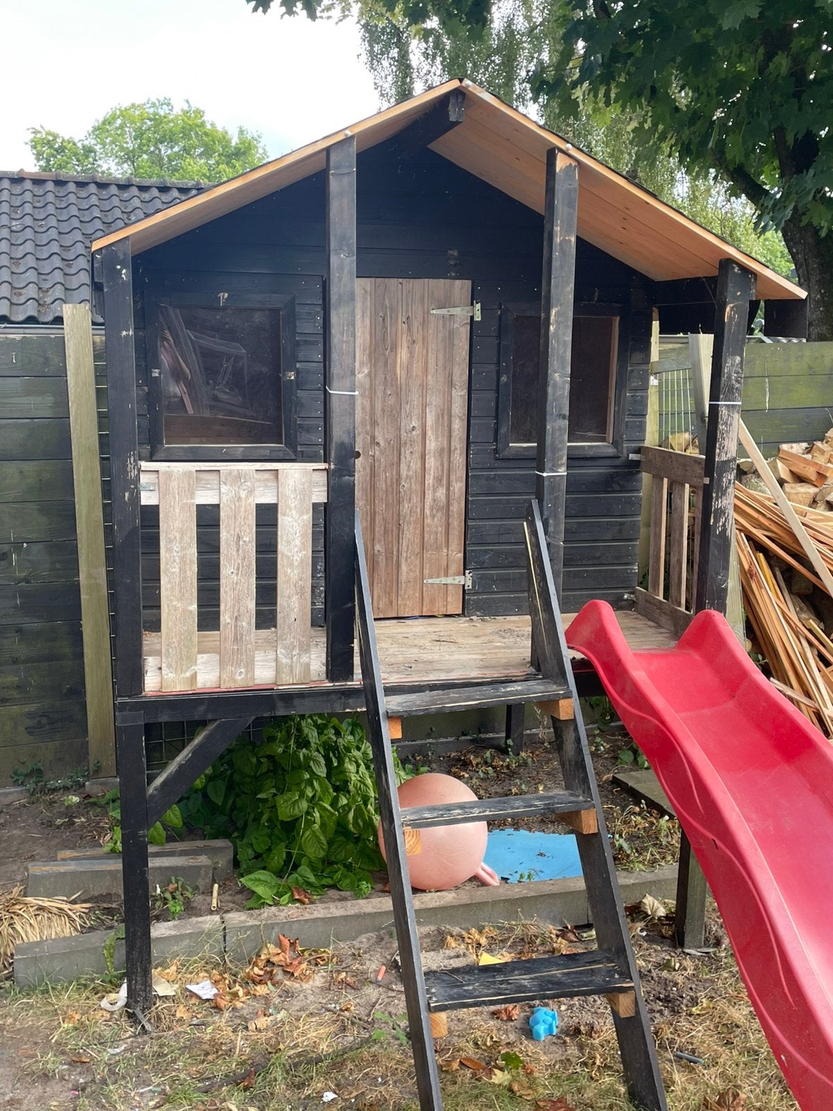 Speelhuisje (Gratis), Ophalen, Gebruikt, Hout