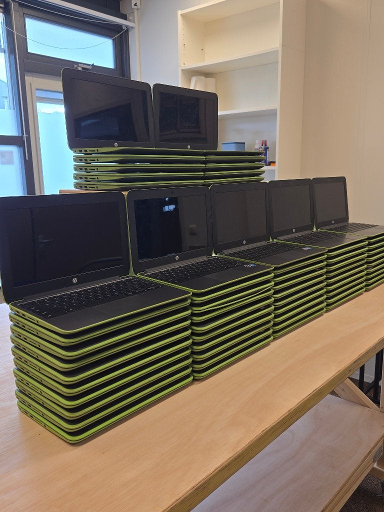 Partij 100 stuks HP Chromebook, Hp, 4 GB of minder, Qwerty, Touchscreen