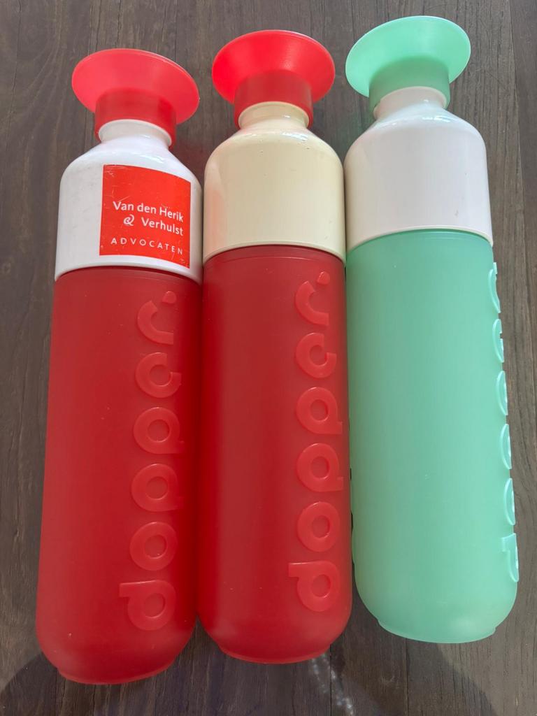 Dopper flessen, Sport en Fitness, Bidons, Ophalen of Verzenden, Zo goed als nieuw