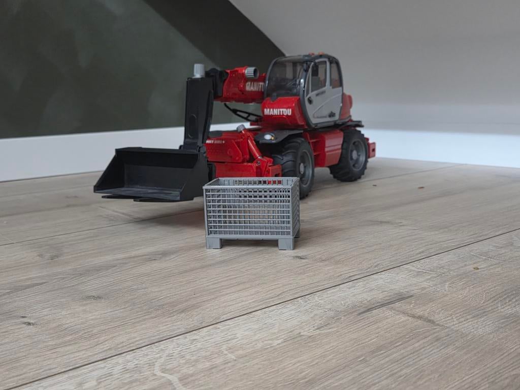 Bruder 02129 Manitou MRT 2150 verreiker speelgoed, Kinderen en Baby's, Speelgoed | Speelgoedvoertuigen, Ophalen of Verzenden, Gebruikt