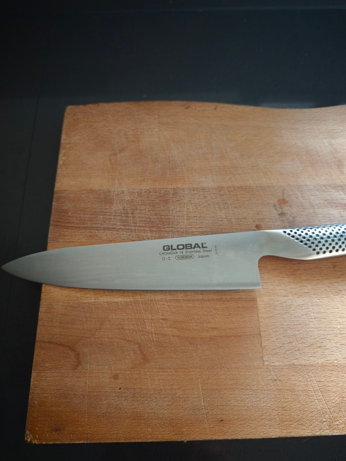 Global G-2 Koksmes Japans te koop, Gebruikt, Zilver, Ophalen of Verzenden, Metaal