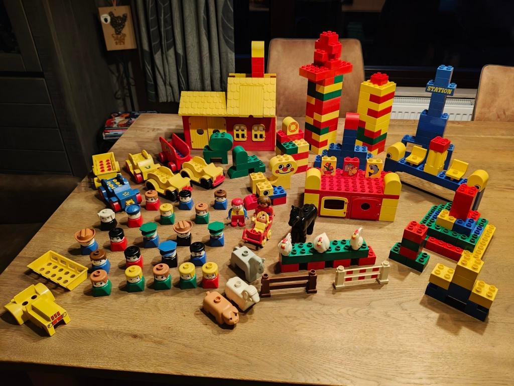 hele grote Lego Duplo vintage verzameling met veel poppetjes, Gebruikt, Overige thema's, Ophalen of Verzenden, Duplo