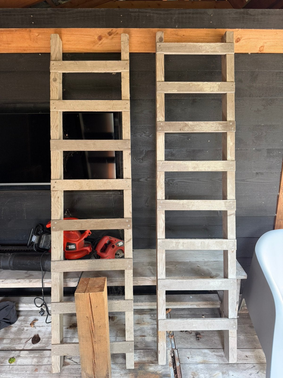 Houten ladders, Ophalen of Verzenden, Gebruikt, Ladder, 2 tot 4 meter