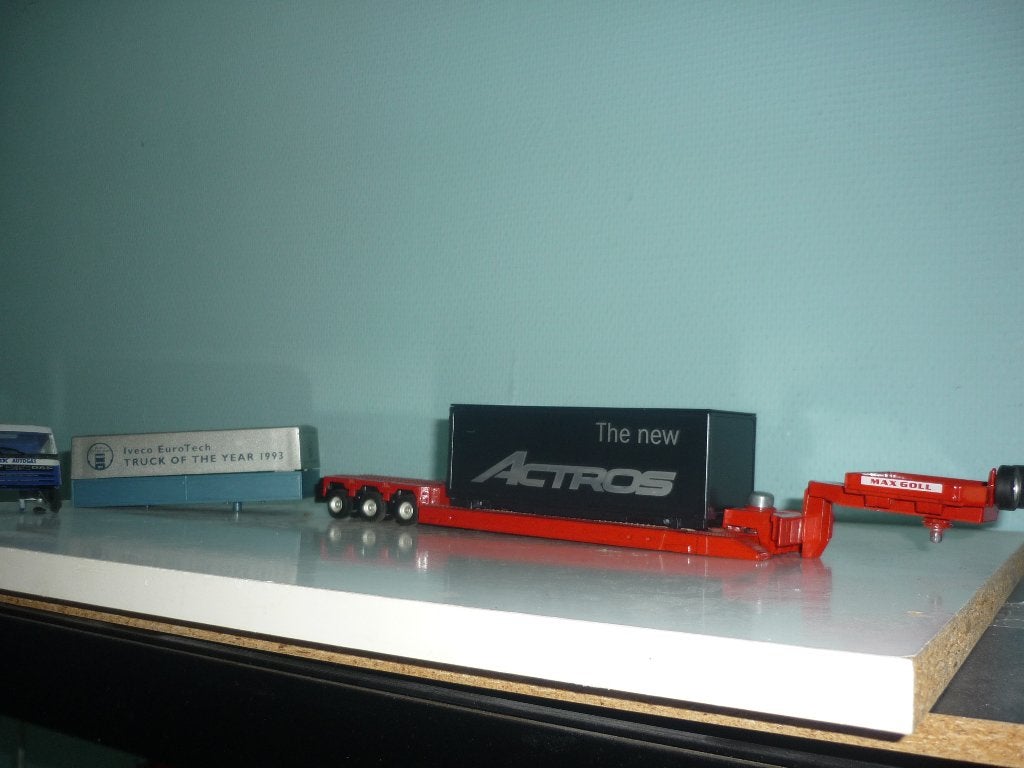 SET MINIATUREN DIEPLADER IVECO ETC, Ophalen of Verzenden, Gebruikt, Bus of Vrachtwagen, Conrad