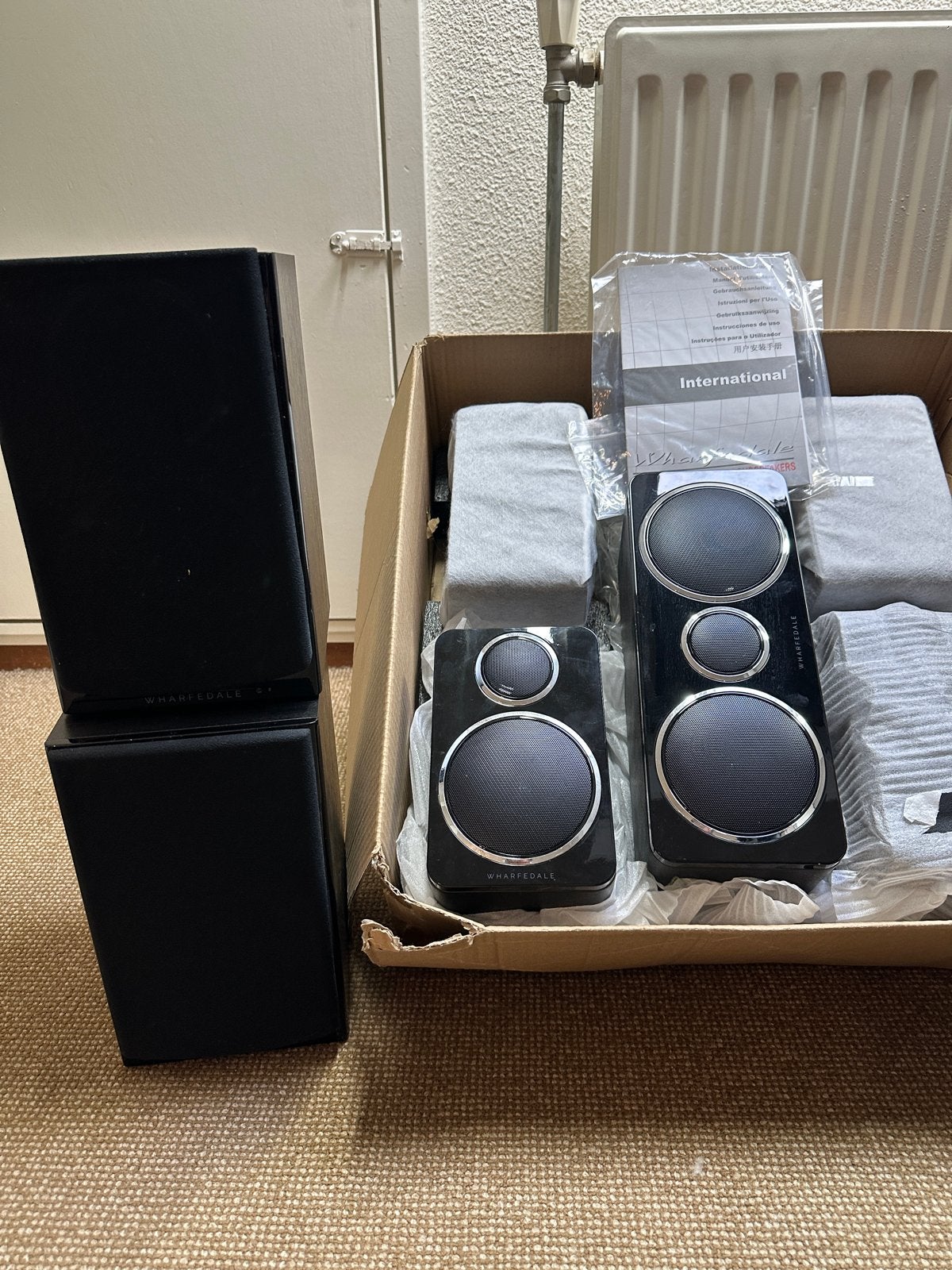 Wharfedale Diamond 11.0 en DX-2 Satelliet Speakerset, Audio, Tv en Foto, Ophalen, Speakerset, Wharfedale, Zo goed als nieuw