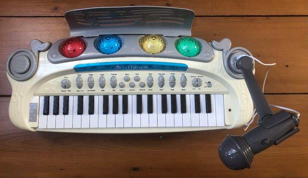 Disco keyboard met microfoon - iDance - in verpakking, Kinderen en Baby's, Speelgoed | Overig, Gebruikt, Jongen of Meisje, Ophalen of Verzenden
