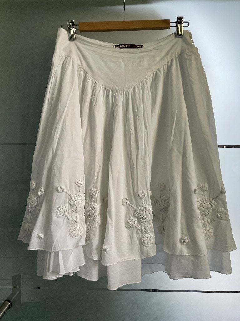 Mason's Witte rok, Kleding | Dames, Maat 38/40 (M), Wit, Ophalen of Verzenden, Zo goed als nieuw
