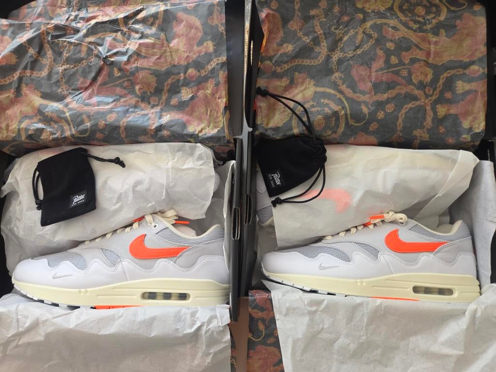 Patta X Nike Air Max 1 EU46 / US12 Nieuw + Patta Armband, Overige kleuren, Nike air max 1, Nieuw, Ophalen of Verzenden