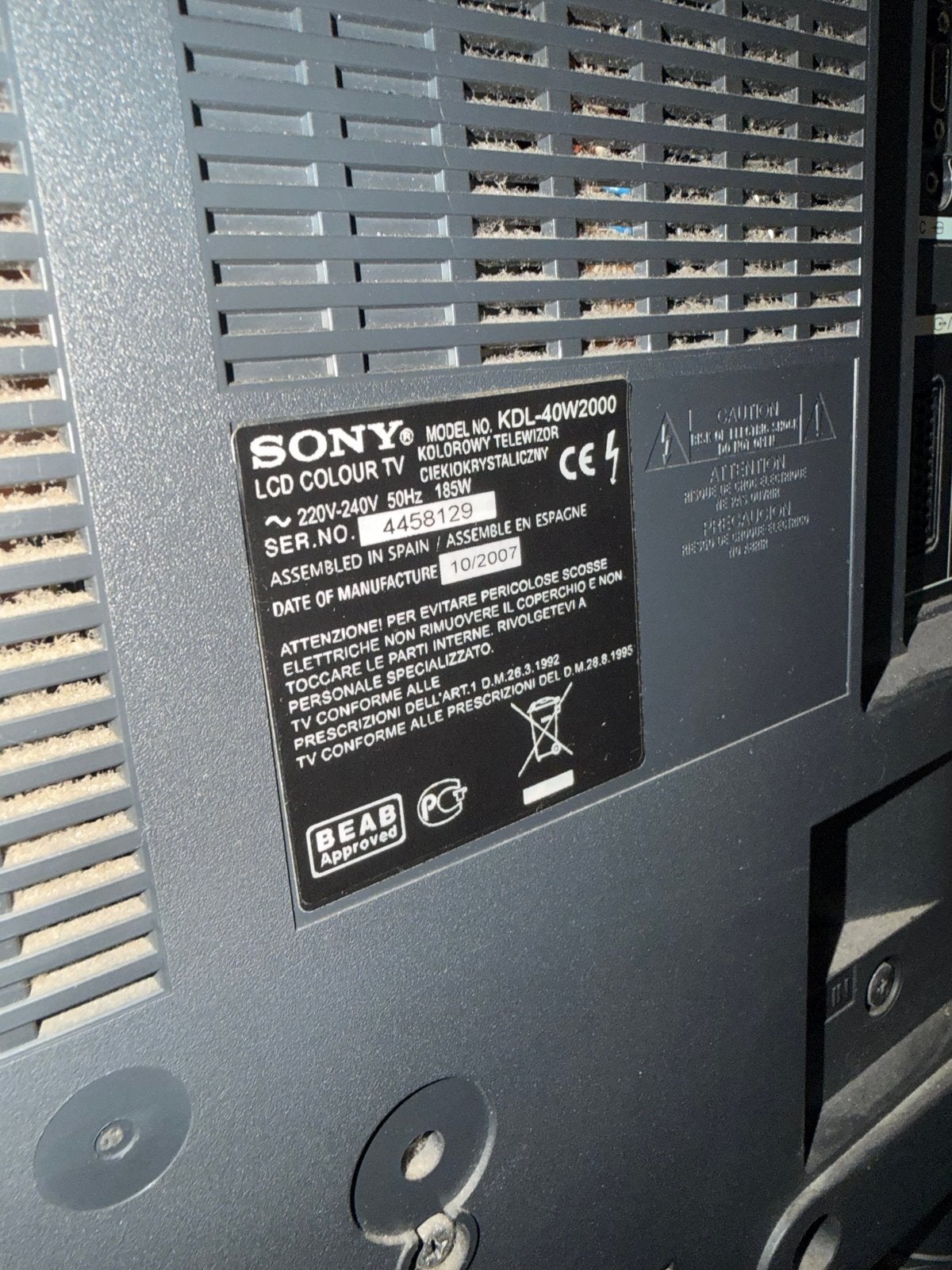 Sony TV Full HD met afstandsbediening, Audio, Tv en Foto, Televisies, Ophalen, 50 Hz, LCD, Zo goed als nieuw