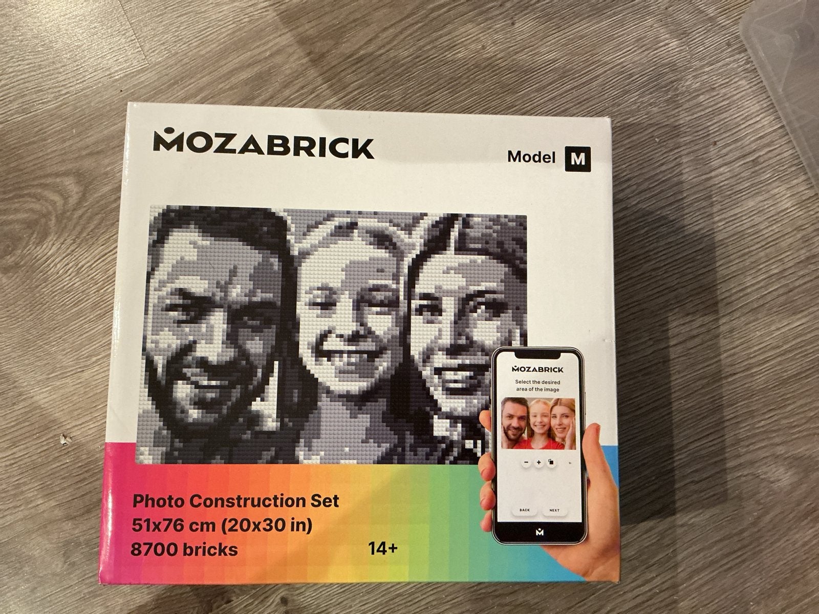 MozaBrick Fotobouwset Model M - 8700 steentjes, Ophalen of Verzenden, Nieuw