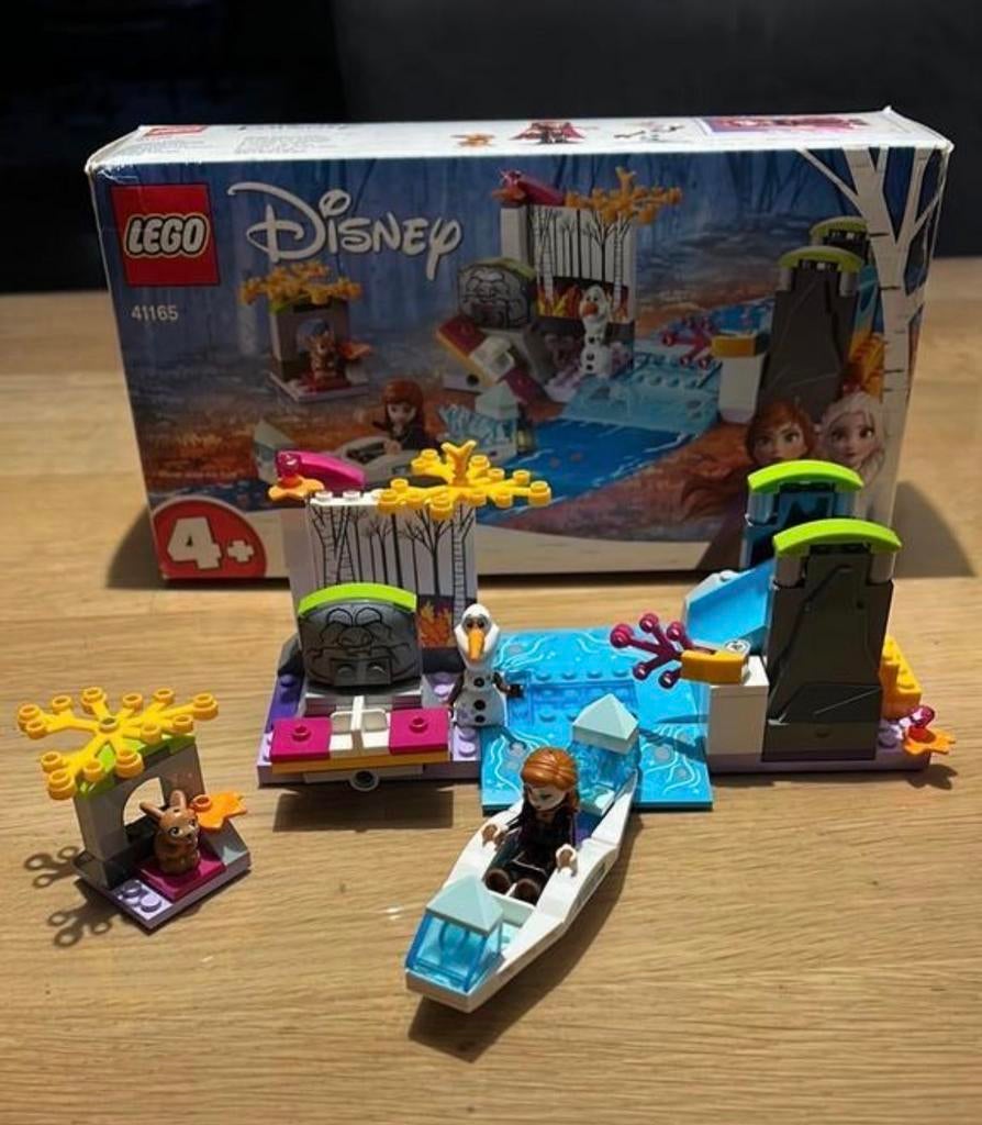 Lego Disney Frozen II - 41165 Anna's Kano Expeditie, Ophalen of Verzenden, Zo goed als nieuw, Complete set, Lego