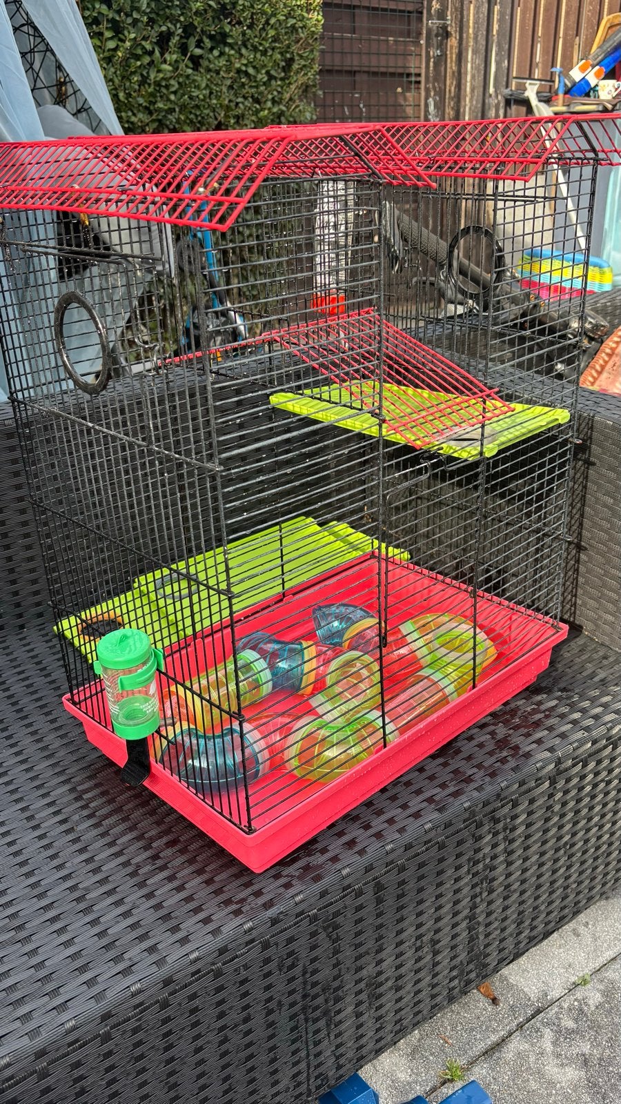 Hamsterkooi, ratenkooi, knaagdieren kooi, Kooi, Gebruikt, Minder dan 75 cm, Chinchilla
