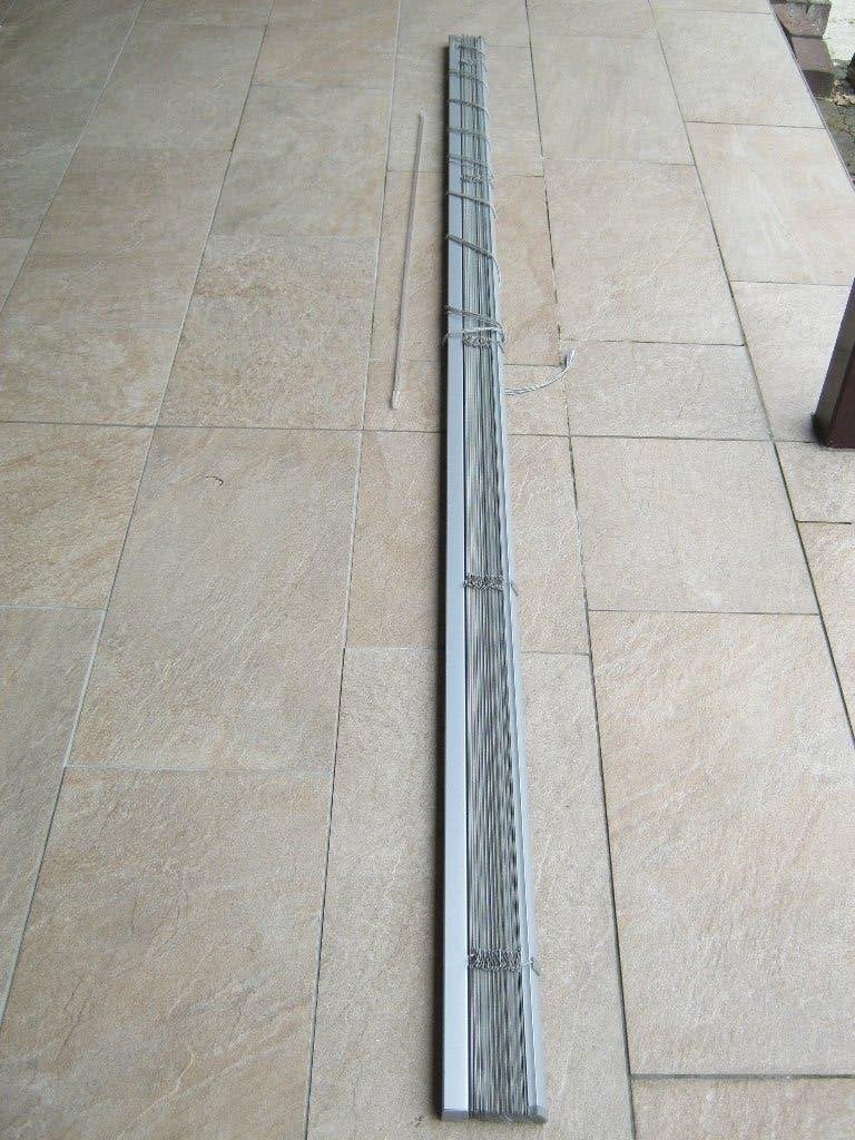 horizontale jaloezie, aluminiumkleur, H 163 cm, B 235 cm, Huis en Inrichting, Ophalen, Jaloezie, 163 cm, 235 cm
