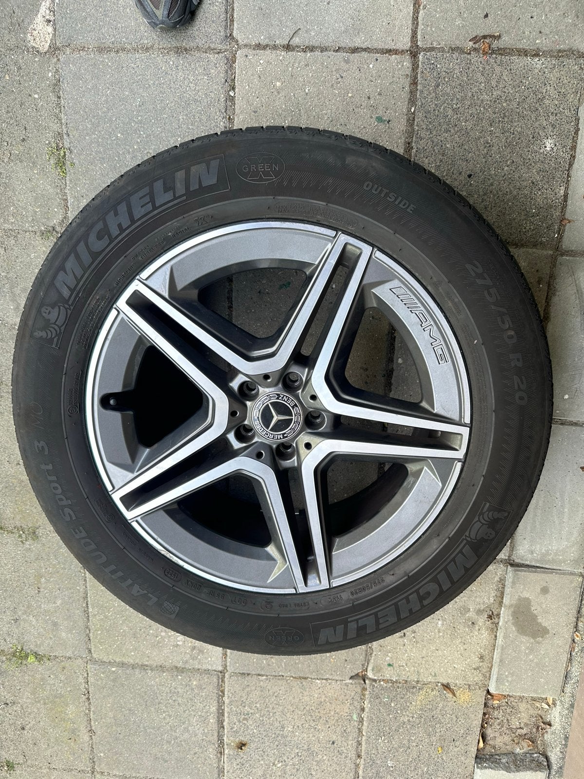 Mercedes Benz GLE AMG Ster Velgen 20 inch (set van 4), Auto-onderdelen, Banden en Velgen, Ophalen, Gebruikt, 275 mm, Banden en Velgen