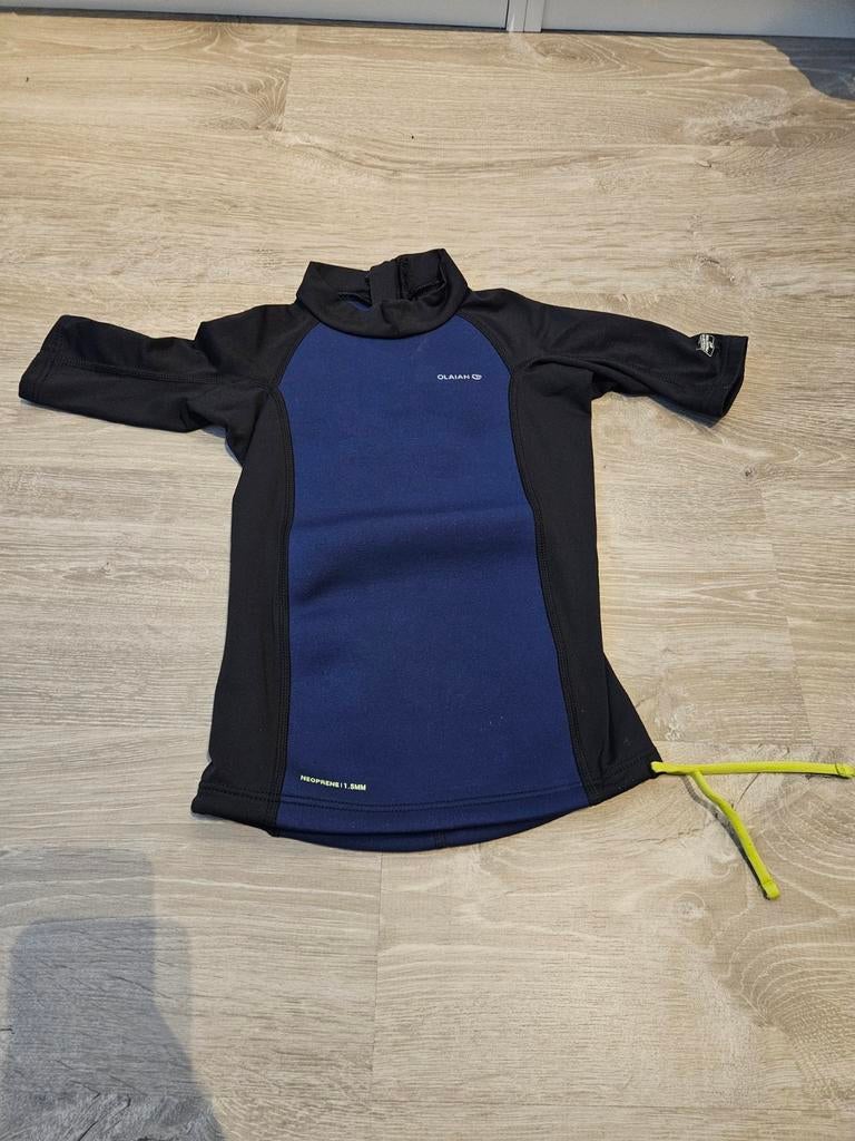 Blauw UV shirt UPF 50+ neopreen 1.5 mm - maat 104/110, Ophalen of Verzenden