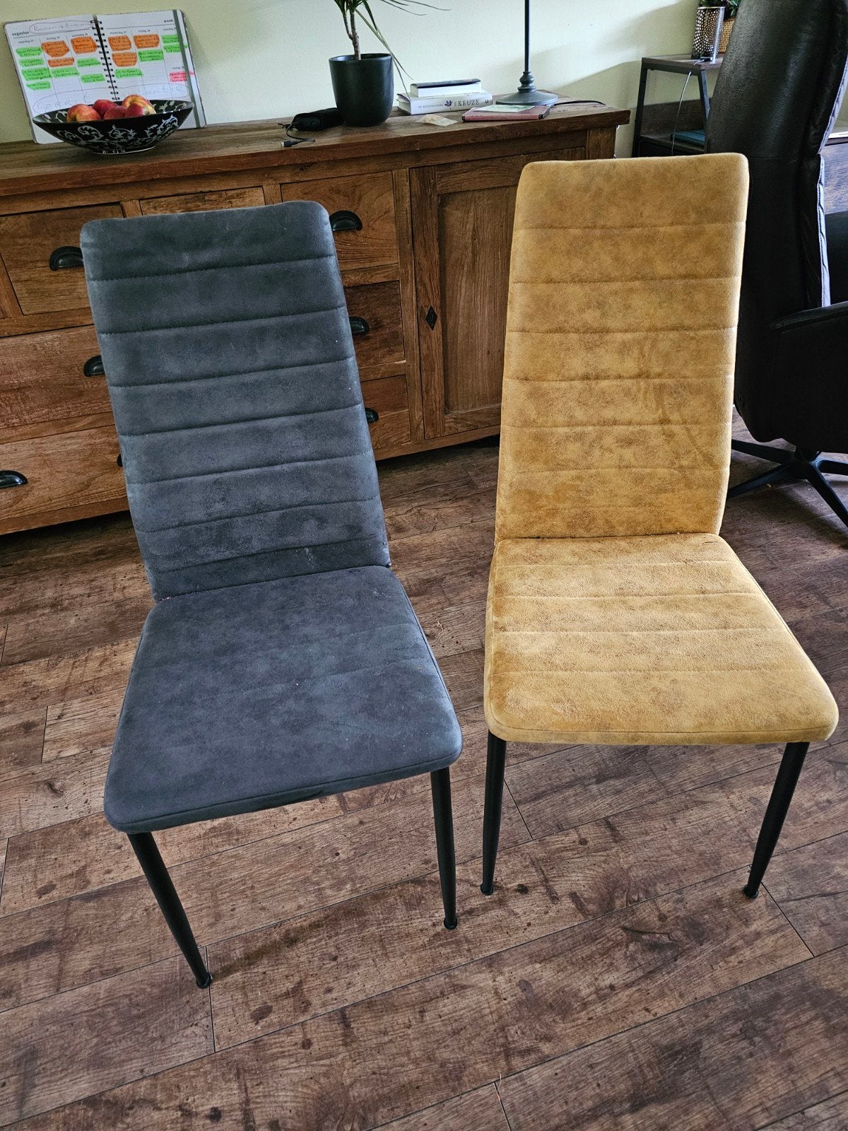 eetkamerstoelen 8 stuks, Huis en Inrichting, Stoelen, Ophalen, Zwart, Vijf, Zes of meer stoelen
