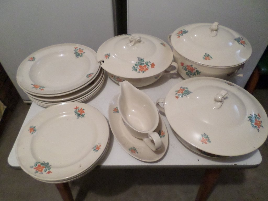 Petrus Regout servies serie Boudewijn, Ophalen