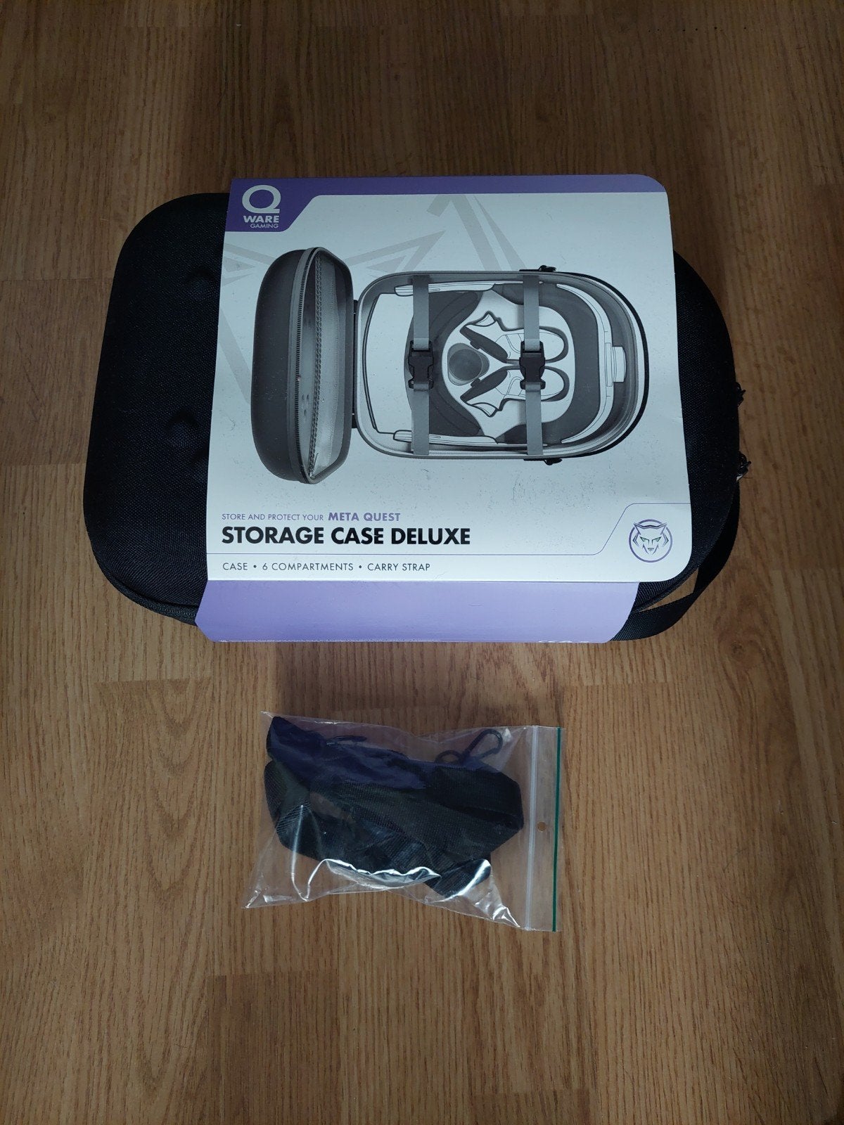 Qware Storage Case Deluxe voor Meta Quest VR Headset 3s, Spelcomputers en Games, Spelcomputers | Overige Accessoires, Zo goed als nieuw