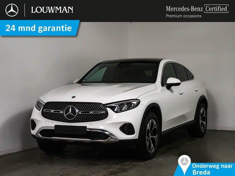 Mercedes-Benz GLC Coupé 300 e 4MATIC Plug-In Hybride Trekha, Auto's, Automaat, 12 maanden, Zwart, Wit