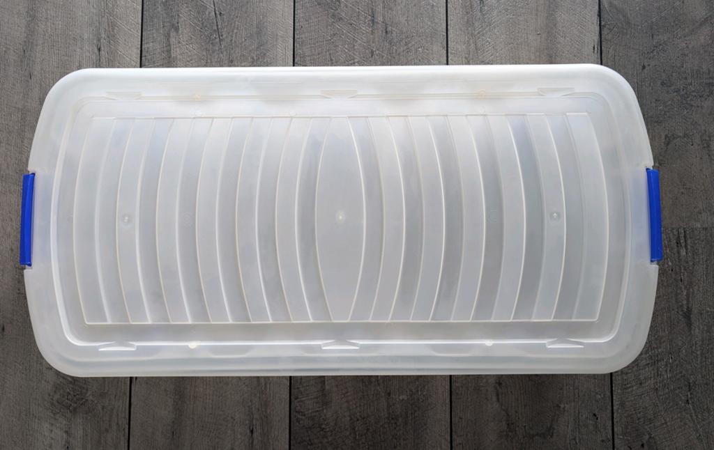 Kunstof opbergbox met wieltjes bedrollerbox, Ophalen, Gebruikt