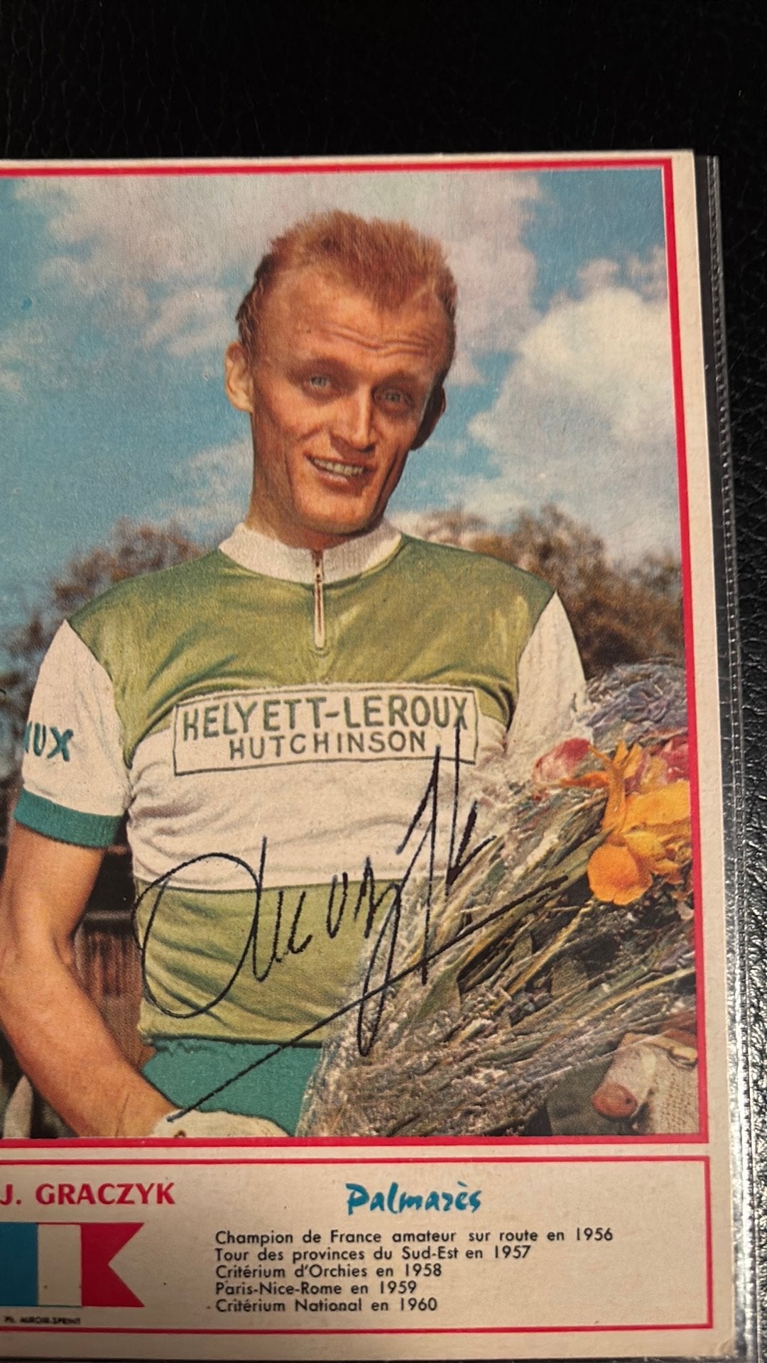 Wielrennen JEAN GARCZYK Tour de France ECHTE HANDTEKENING, Verzenden, Zo goed als nieuw, Overige sporten, Spelerskaart