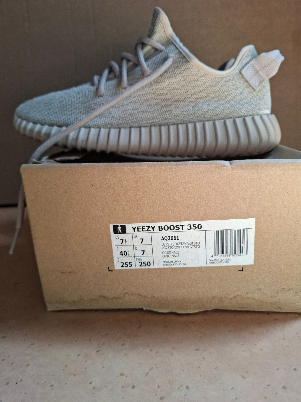 Yeezy Boost 350 Oxford Tan AQ2661 - Zo goed als nieuw, Overige kleuren, Ophalen of Verzenden, Adidas Yeezy, Sneakers of Gympen