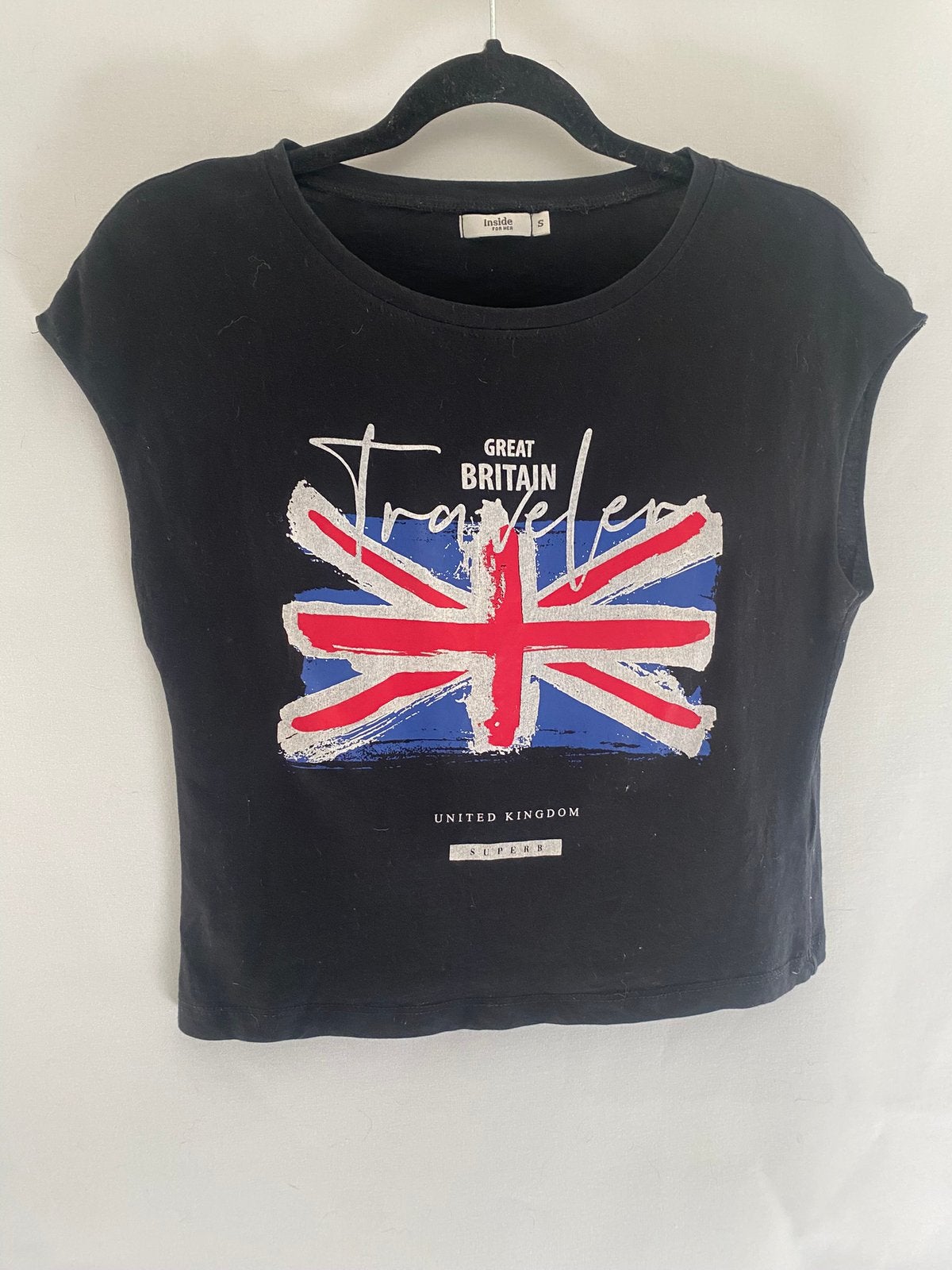 Inside For Her T-shirt Great Britain Zwart Maat S/36 |, Kleding | Dames, T-shirts, Zwart, Ophalen of Verzenden, Zo goed als nieuw