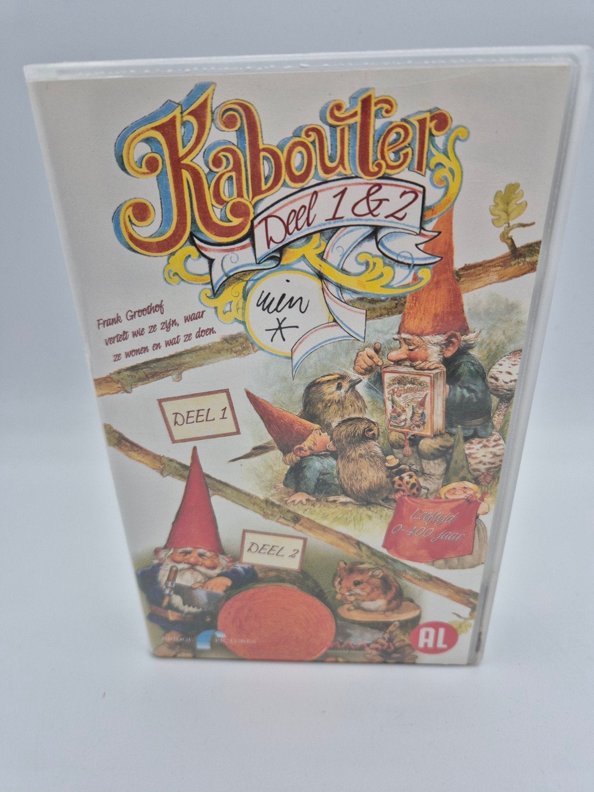Kabouter Deel 1 & 2 VHS - Frank Groothof, Cd's en Dvd's, Gebruikt, Alle leeftijden, Kinderprogramma of -film, VHS