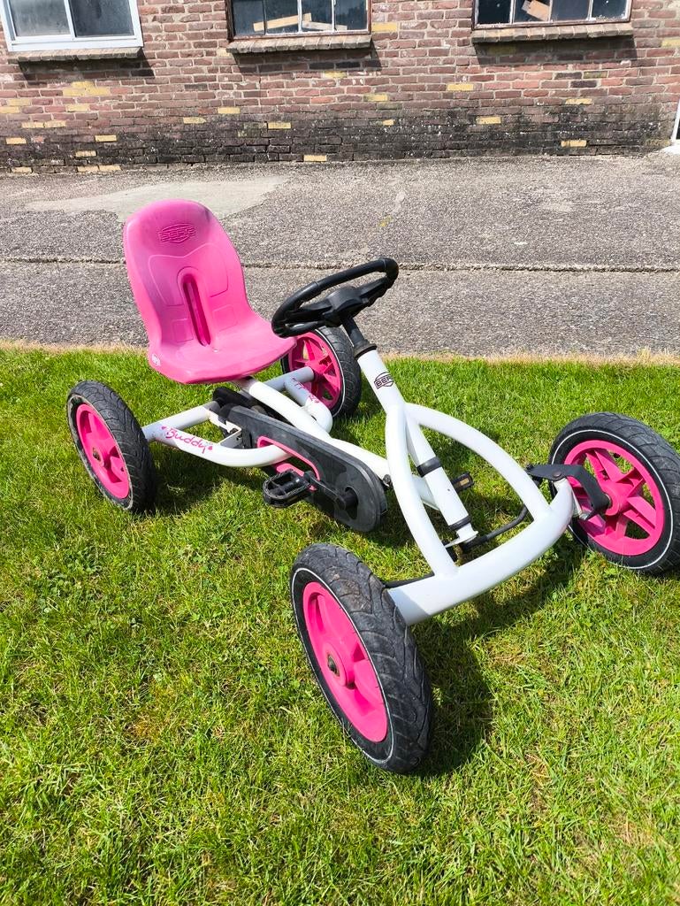 BERG Buddy Skelter Wit Roze, Kinderen en Baby's, Speelgoed | Buiten | Voertuigen en Loopfietsen, Ophalen, Trapvoertuig
