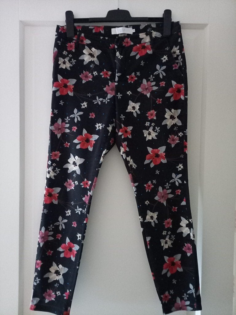 Lange broek met bloemen Dames maat 38 - Yaya, Maat 38/40 (M), Overige kleuren, Ophalen of Verzenden, Yaya