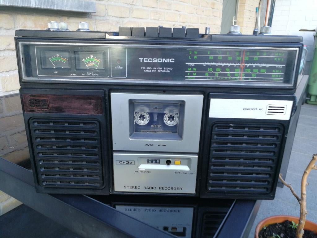 Radio/Cassette Tecsonic TCR-6500S, Ophalen of Verzenden, Gebruikt