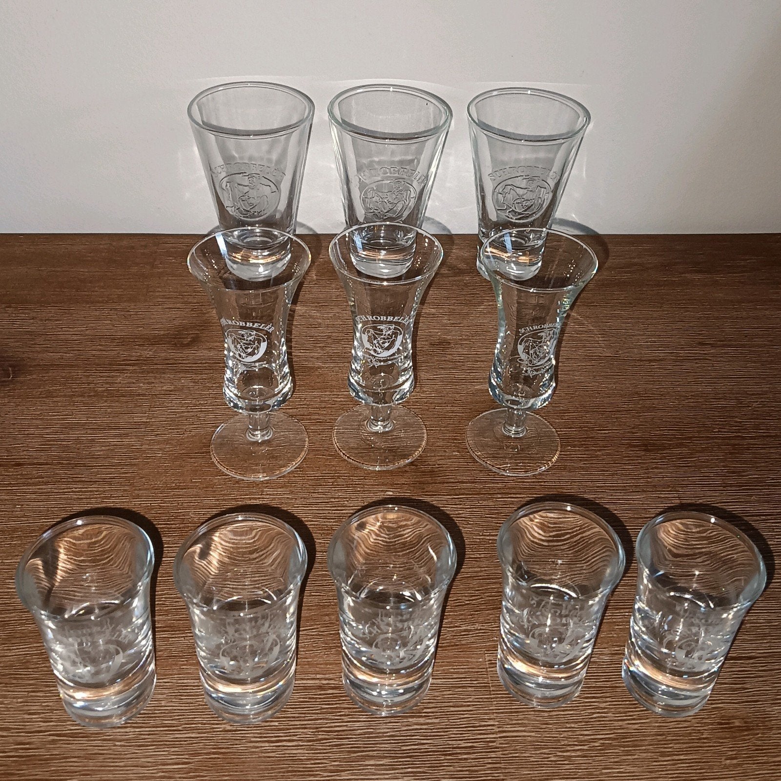 Vintage Schrobbeler Glaasjes - Diverse Modellen, Ophalen of Verzenden