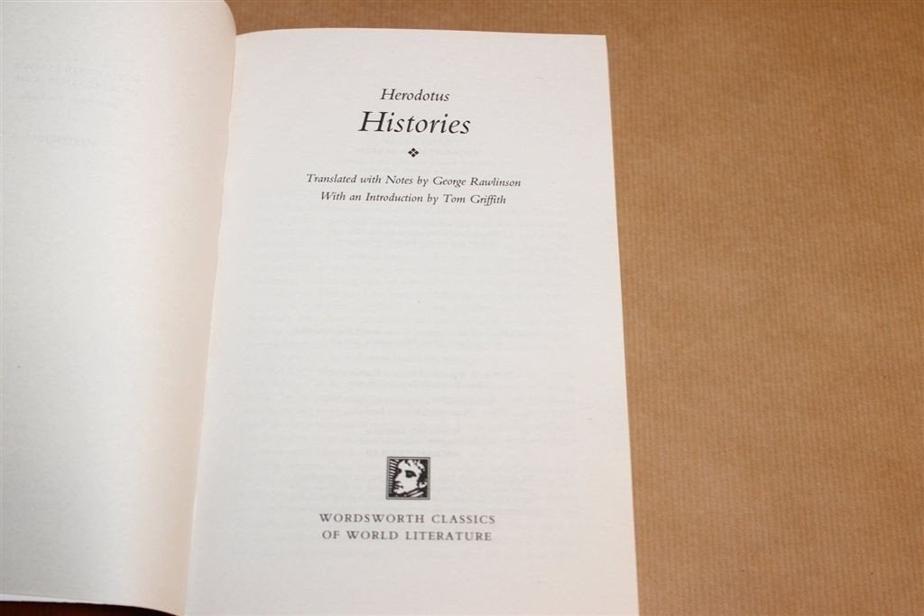 Histories — Herodotus, Wordsworth Classics 1996, Ophalen of Verzenden, Zo goed als nieuw, Europa