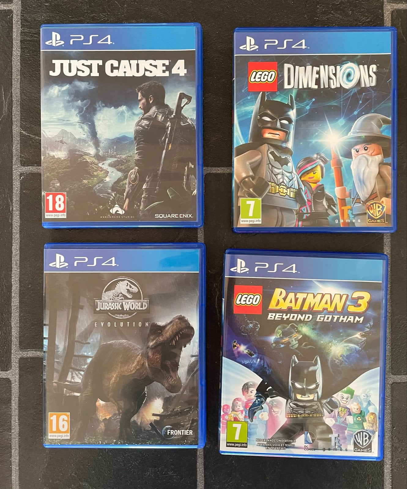 PS4 Slim 500GB met 1 controller, 4 games en accessoires, Ophalen, Met 1 controller, Slim, 500 GB