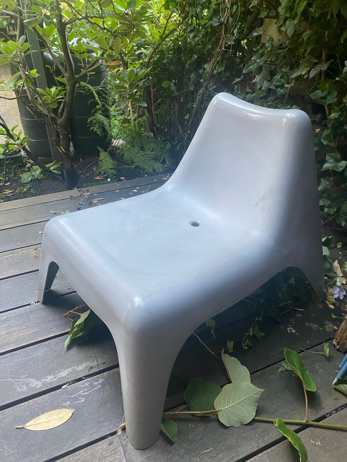 Ikea Vagö tuinstoel, PS collection, lichtgrijs, Tuin en Terras, Ligbedden, Ophalen, Gebruikt, Kunststof