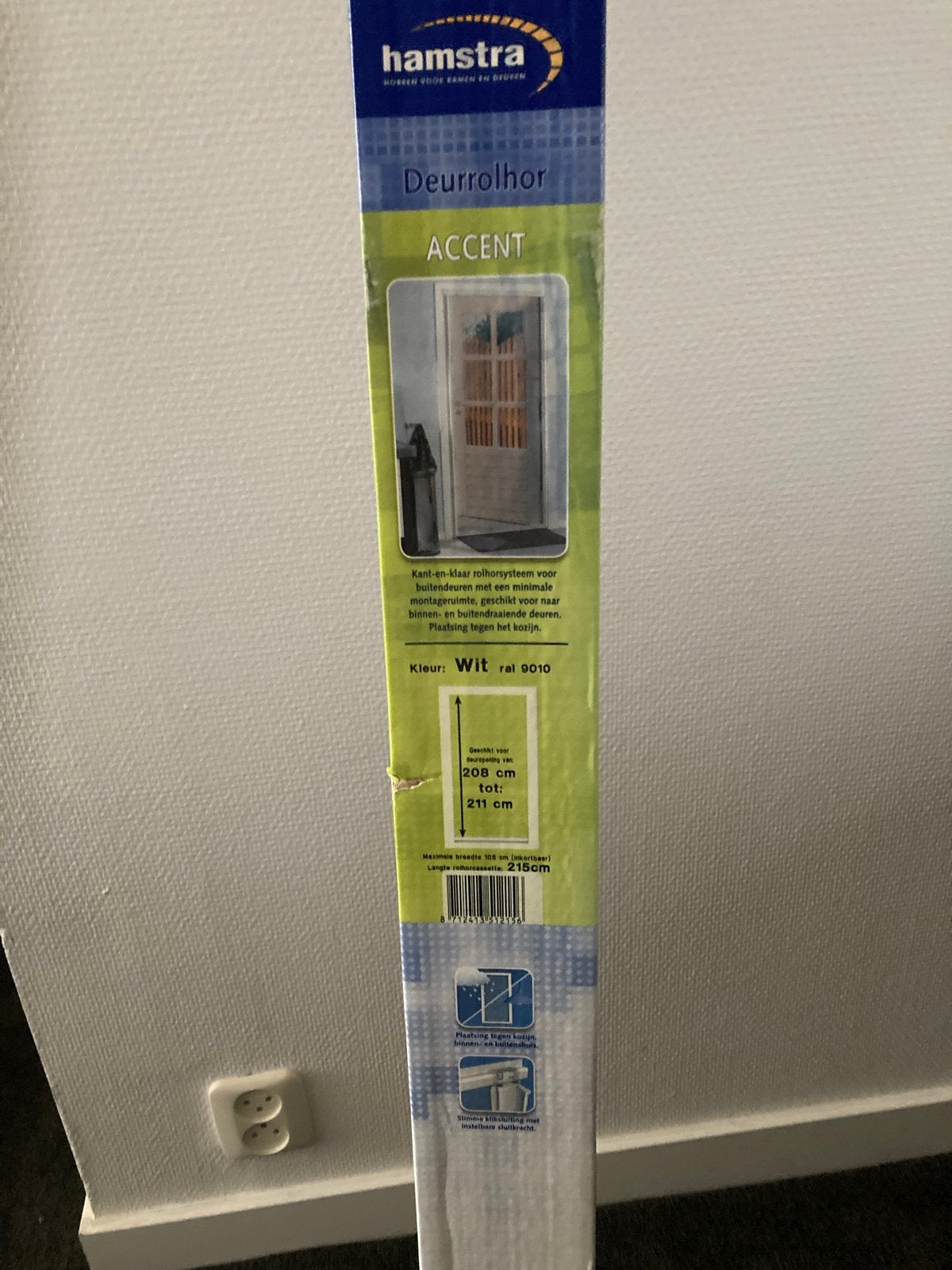 Hamstra Deurrolhor Accent Wit - Nieuw in verpakking, 100 tot 120 cm, Hordeur, Nieuw, Ophalen of Verzenden