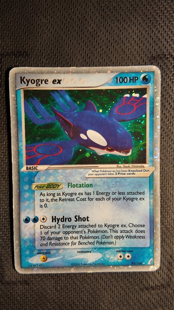 Kyogre ex 95 Crystal Guardians | Pokemon kaart, Ophalen, Zo goed als nieuw, Losse kaart, Foil
