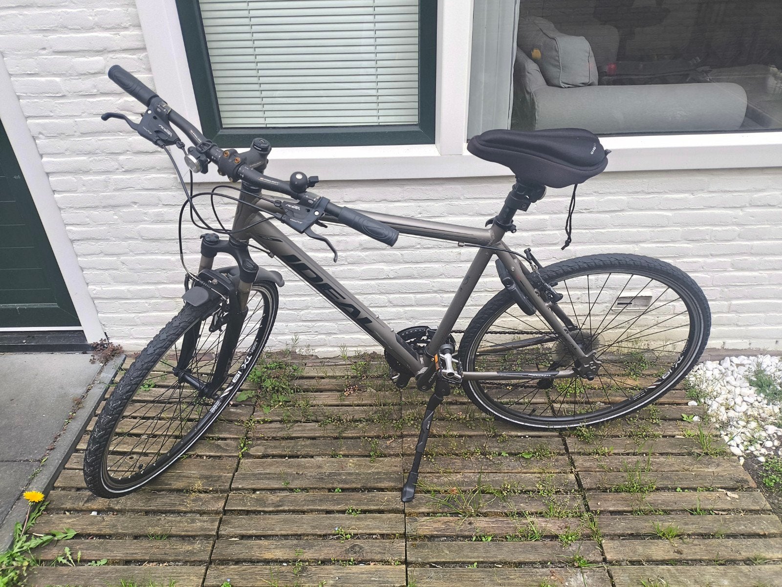 Herenfiets Ideal Megisto, aluminium, 28", versnellingen 9x3, Fietsen en Brommers, Gebruikt, Velgrem, Versnellingen, 53 tot 57 cm
