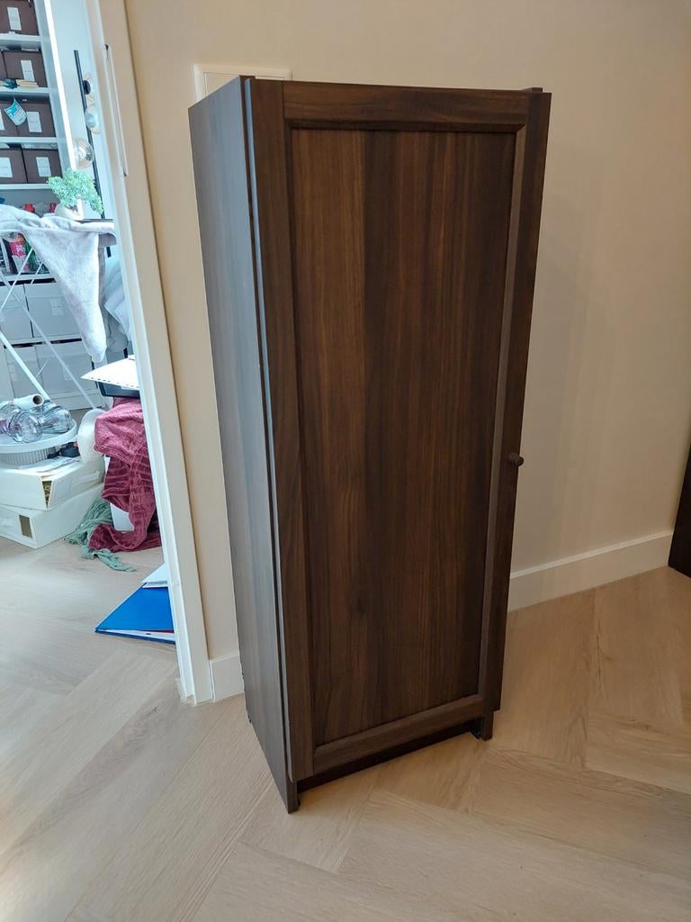 IKEA Billy kast met Oxberg deur - donkerbruin, Ophalen, Minder dan 50 cm, Met deur(en), 100 tot 150 cm