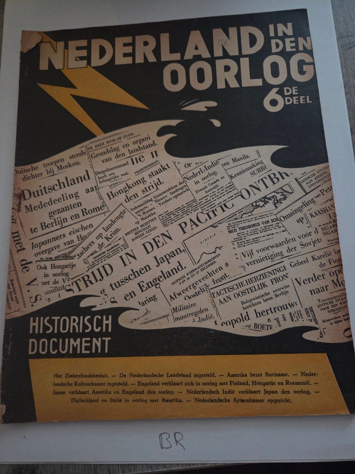 Nederland in den Oorlog - 6e Deel - Historisch Document, Boeken, Ophalen of Verzenden, Algemeen, Gelezen, Tweede Wereldoorlog