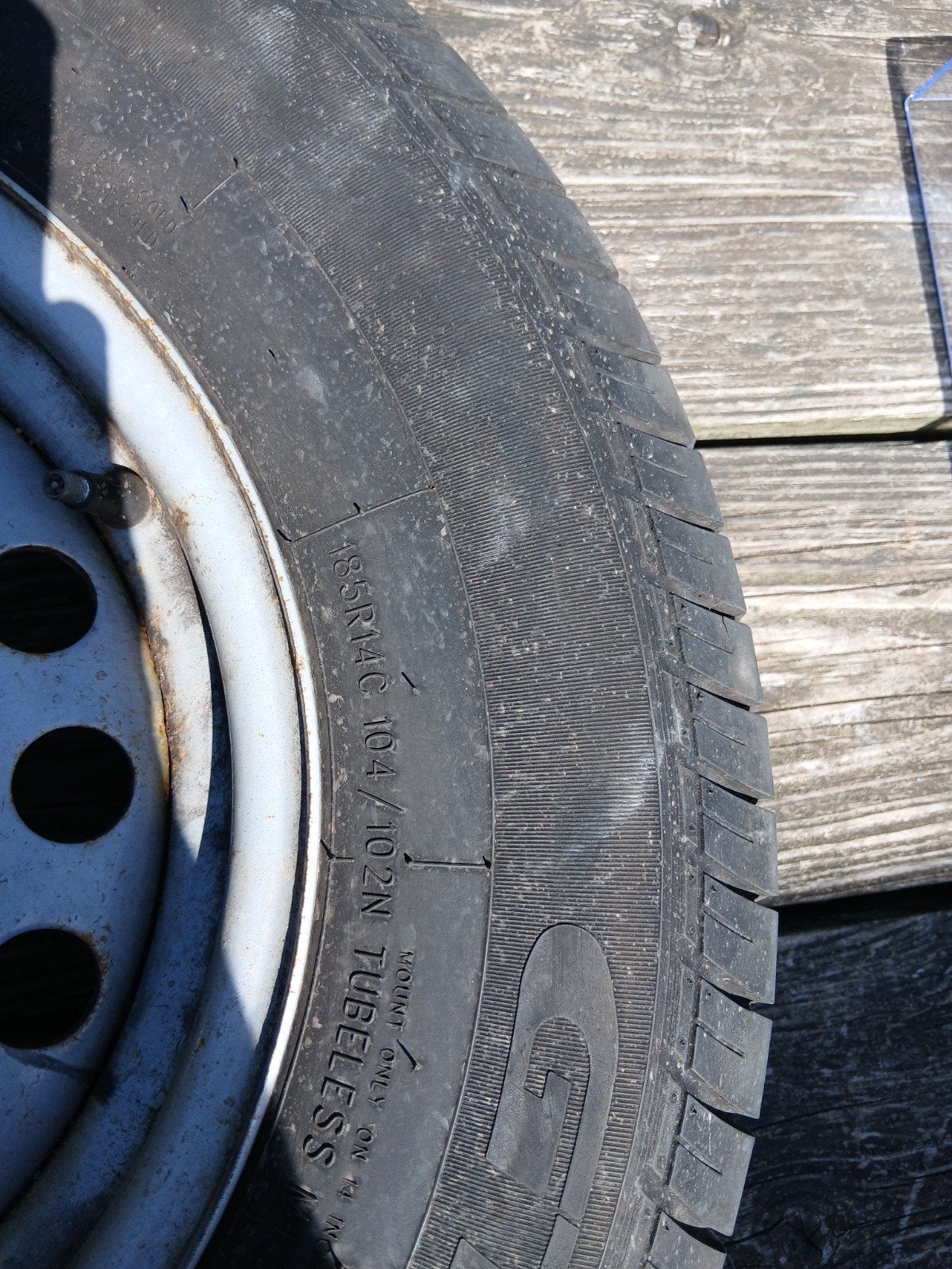 2 complete velgen met Kargomax ST6000 185R14C trailerbanden, Overig, 14 inch, Overige, Gebruikt