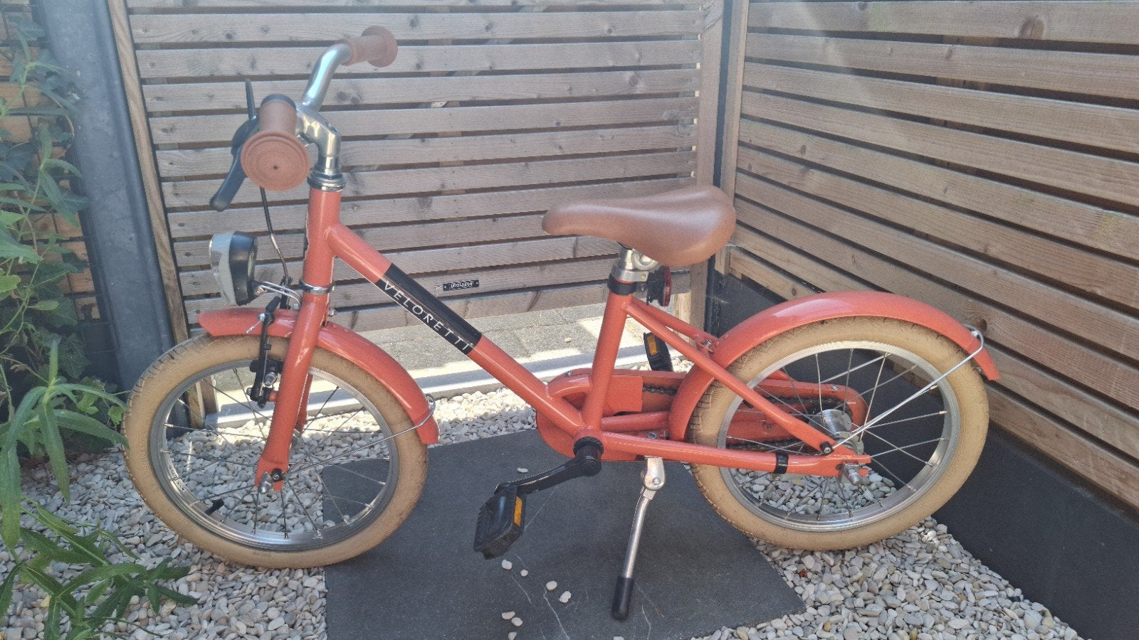 Nette Veloretti Maxi roze met verlichting, Ophalen, Terugtraprem, 16 tot 20 inch, Veloretti