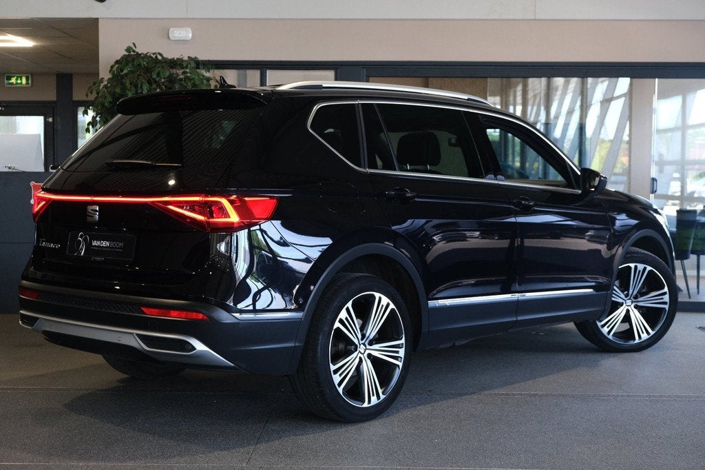 Seat Tarraco 1.5 TSI DSG Pano Navi Trek Led Acc Pdc Cam, Auto's, Seat, Adaptive Cruise Control, Zwart, 4 cilinders, 150 pk