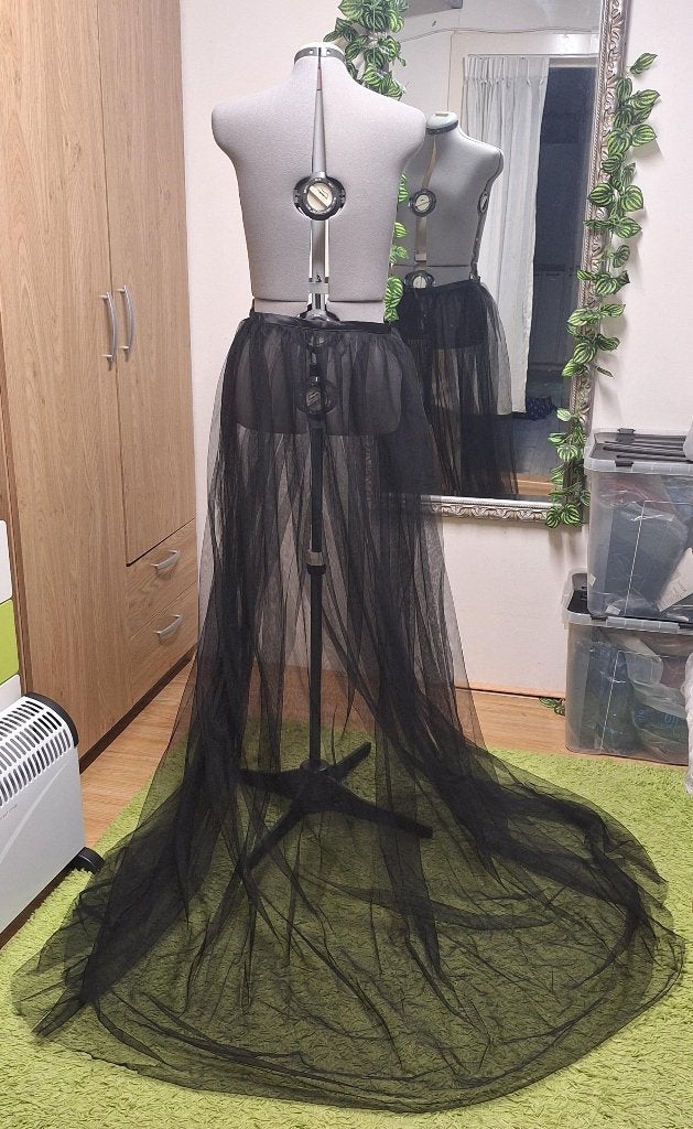 nieuwe zwarte sleep voor bijv trouwjurk, Trouwjurk, Zwart, All2wish4, Nieuw