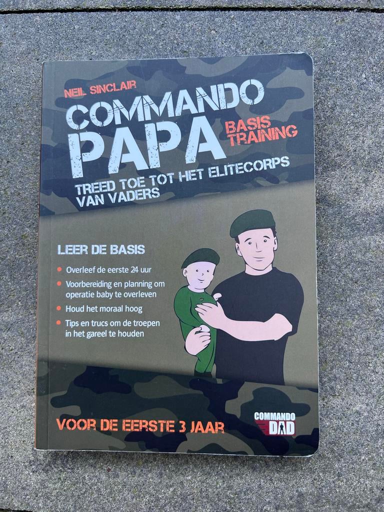 Commando Papa Basis Training boek, Ophalen of Verzenden, Zo goed als nieuw, Zwangerschap en Bevalling