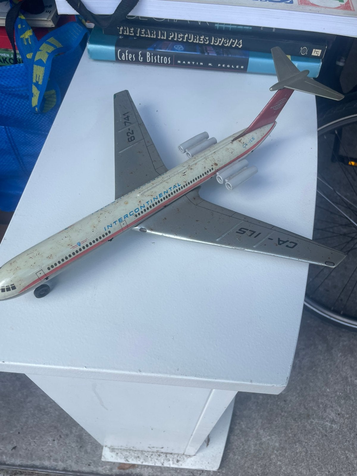 Vintage Intercontinental IL-62 Vliegtuig Speelgoedmodel, Verzamelen, Ophalen of Verzenden, Gebruikt